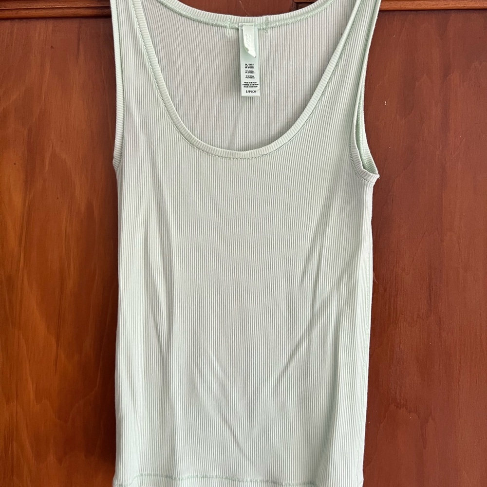 SKIMS Ribbed Tank Top - Light Green